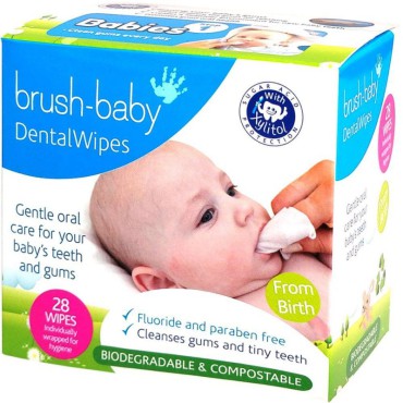 Brush-Baby Dental Wipes - chusteczki higieniczne (0-16 miesięcy) - 2