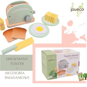 Drewniany toster + akcesoria śniadaniowe Jouéco - 2