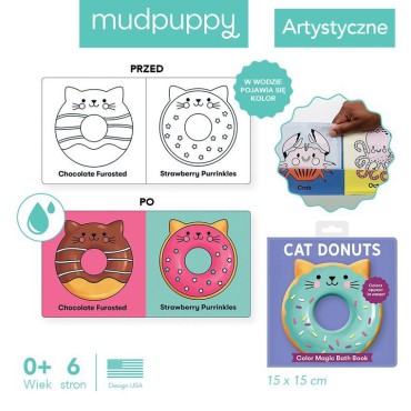 Magiczna książeczka do kąpieli Koty-donuty Mudpuppy - 4