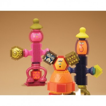 Klocki jeżyki z bużkami zestaw duży B. Toys
