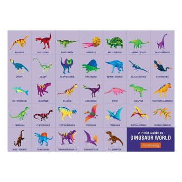 Puzzle Świat dinozaurów z elementami w kształcie dinozaurów 80 el. 5+ Mudpuppy - 12
