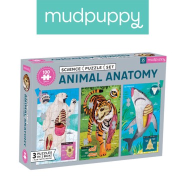 Puzzle edukacyjne 3w1 Anatomia zwierząt 100 elementów 6+ Mudpuppy - 23