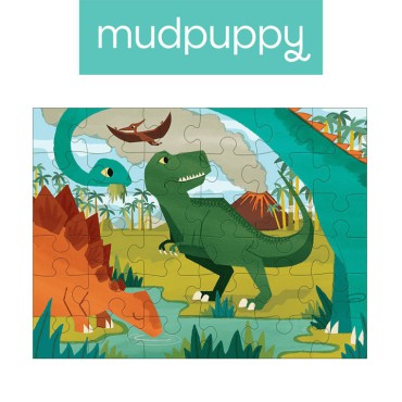 Puzzle podróżne w woreczku Park dinozaurów 36 el. 3+ Mudpuppy - 5