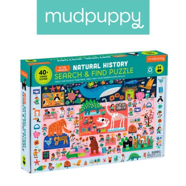 Puzzle obserwacyjne Muzeum historii naturalnej 64 elementy 4+ Mudpuppy - 19