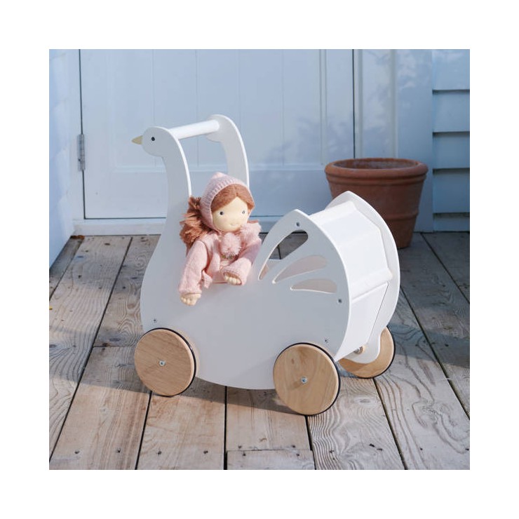 Wózek dla lalek z akcesoriami Łabędź Tender Leaf Toys - 1