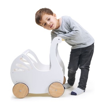 Wózek dla lalek z akcesoriami Łabędź Tender Leaf Toys - 4