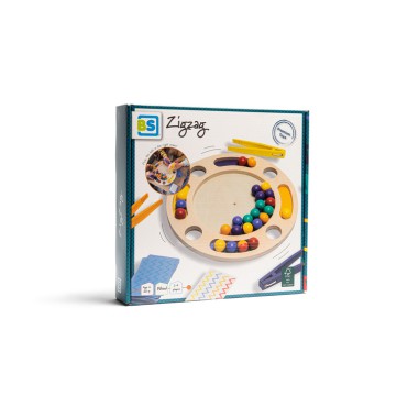 Drewniana gra sensoryczna ze szczypcami ZIGZAG BS Toys - 2