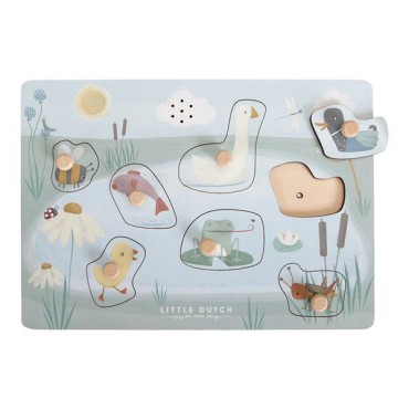 Puzzle dźwiękowe Little Goose FSC Little Dutch - 2