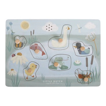 Puzzle dźwiękowe Little Goose FSC Little Dutch - 8