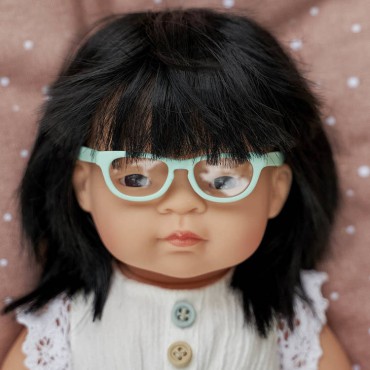 Okulary dla lalki 38cm Turkusowe Miniland - 2