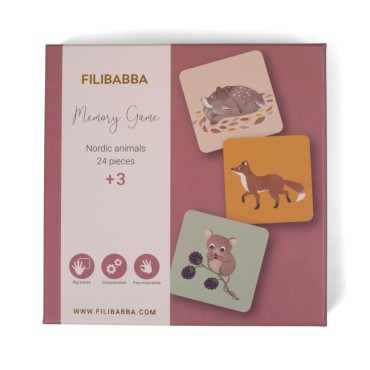Gra Memory Nordic animals Filibabba - 1