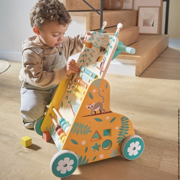 Wielofunkcyjny pchacz edukacyjny Tropik 12m+ Janod - 3