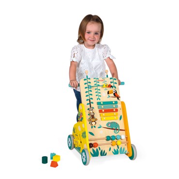 Wielofunkcyjny pchacz edukacyjny Tropik 12m+ Janod - 9