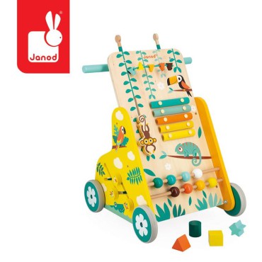 Wielofunkcyjny pchacz edukacyjny Tropik 12m+ Janod - 18