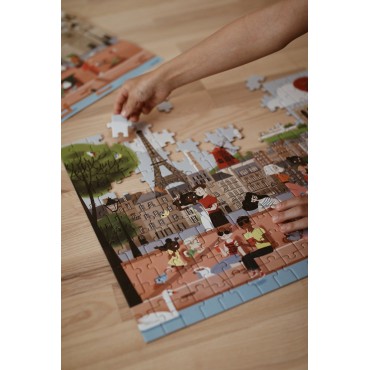 Puzzle w walizce Paryż 200 elementów 7+ Made in France Janod - 1