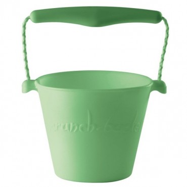 Scrunch-bucket Zwijane wiaderko silikonowe, Pastel Zielony Funkit World