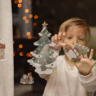 Naklejki wielokrotnego użytku na okno X-MAS Little Dutch - 1