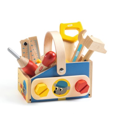 Drewniana skrzynka z narzędziami Djeco - 3