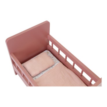 Drewniane łóżeczko dla lalek z pościelą FSC Little Dutch - 6