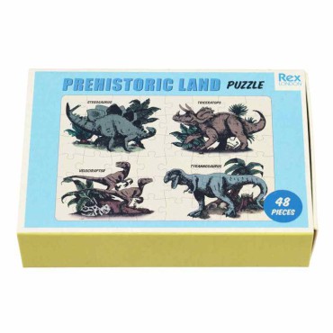 Mini Puzzle 48 el. Dinozaury, Rex London - 1