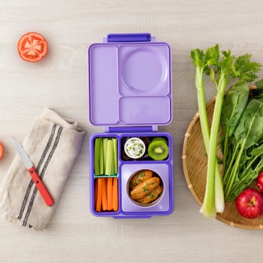 Omiebox lunch box z termosem Purple Plum Omie - 5