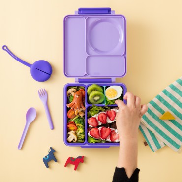 Omiebox lunch box z termosem Purple Plum Omie - 7