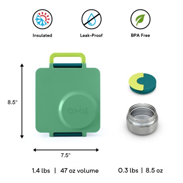 Omiebox lunch box z termosem Meadow Omie - 9