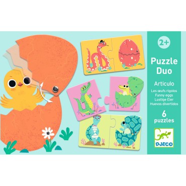 Puzzle duo Zabawne Jajka Djeco - 4