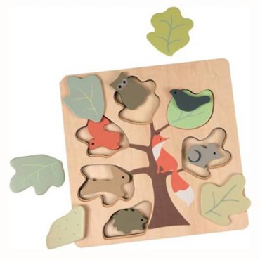 Drewniane puzzle Lisek Egmont Toys - 1