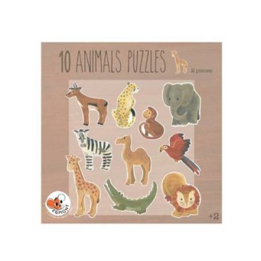Puzzle 10 afrykańskich zwierząt Egmont Toys - 1