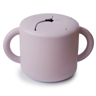 Kubek niewysypek na przekąski Snack Cup Soft Lilac Mushie - 1