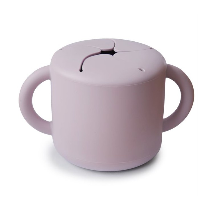 Kubek niewysypek na przekąski Snack Cup Soft Lilac Mushie - 1