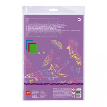 Zestaw wydrapywanek - Magic Scratch Colors A4 Apli Kids - 1