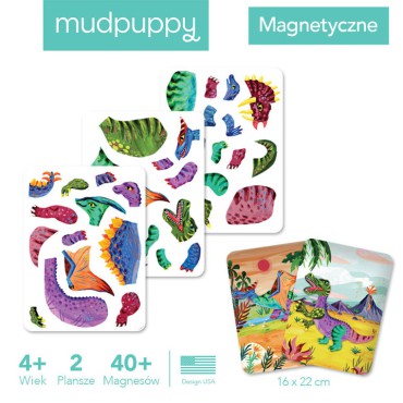 Magnetyczne konstrukcje Dinozaury 4+ Mudpuppy - 5