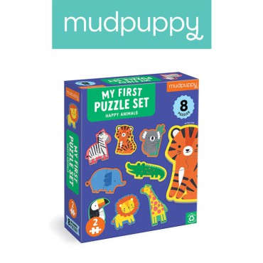 Pierwsze puzzle Szczęśliwe zwierzątka 2 elementy 2+ Mudpuppy - 8