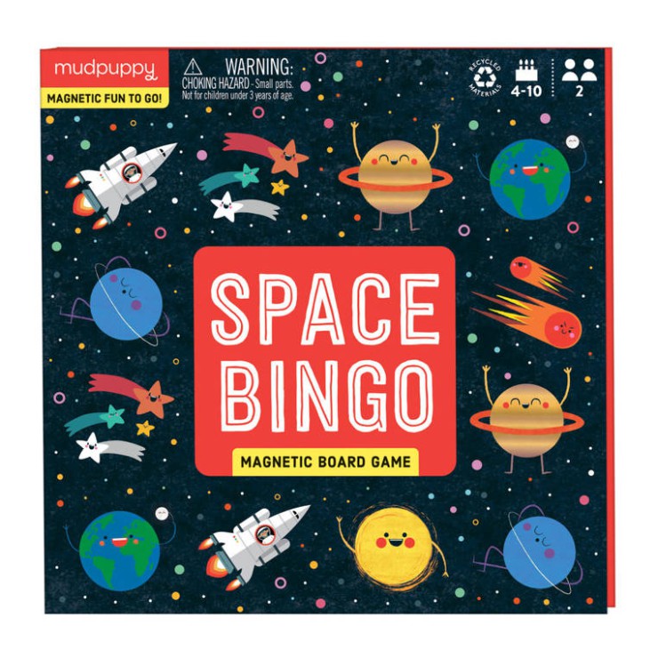 Podróżna magnetyczna gra planszowa bingo W kosmosie 4+ Mudpuppy - 1