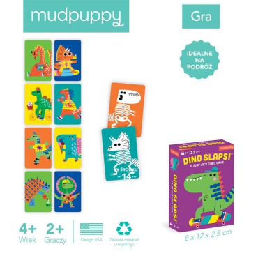 Gra karciana Dino Slaps! 4+ Mudpuppy - 3