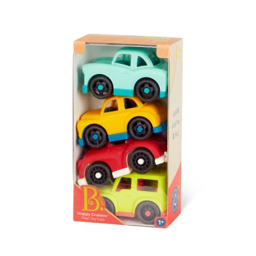 Zestaw 4 małych autek – seria Happy Cruisers B.Toys - 2