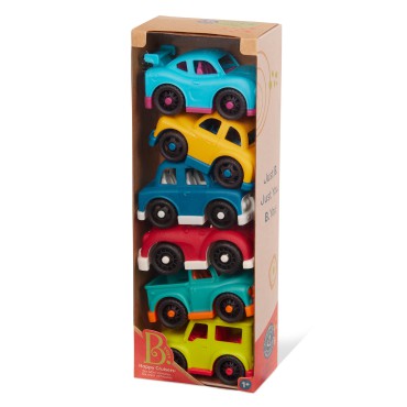 Zestaw 6 małych autek – seria Happy Cruisers B.Toys - 1