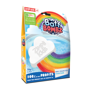 Tęczowa chmurka do kąpieli zmieniająca kolor wody Rainbow Baff Bombz 3+ Zimpli Kids - 1