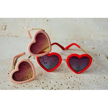 Okulary przeciwsłoneczne Classic - Heart Peach 3-12 lat Elle Porte - 3