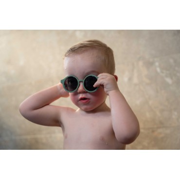 Dziecięce okulary przeciwsłoneczne (1-3 l) UV400 Oil Green Filibabba - 5
