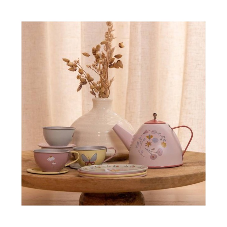 Zestaw Tea set Flowers & Butterflies 13 elementów Little Dutch - 1