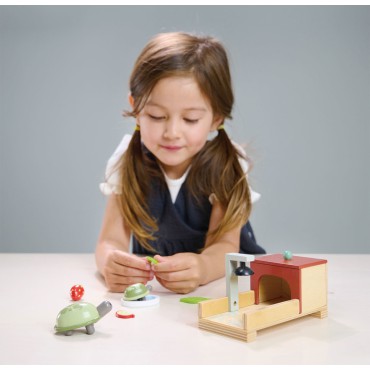 Drewniane figurki do zabawy - żółwie Tender Leaf Toys - 2
