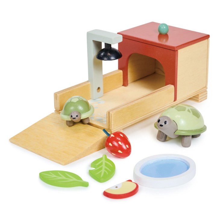 Drewniane figurki do zabawy - żółwie Tender Leaf Toys - 1