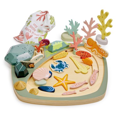 Kreatywny zestaw z drewnianymi elementami - Ocean Tender Leaf Toys - 7