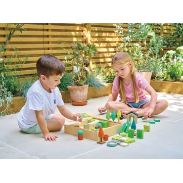Kreatywny zestaw z drewnianymi elementami - Ogród Tender Leaf Toys - 2