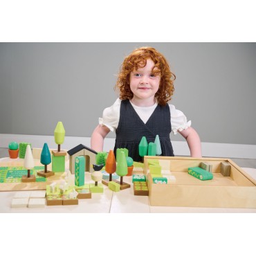 Kreatywny zestaw z drewnianymi elementami - Ogród Tender Leaf Toys - 3