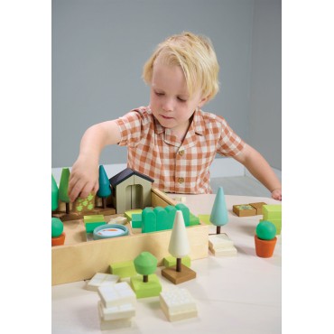 Kreatywny zestaw z drewnianymi elementami - Ogród Tender Leaf Toys - 4