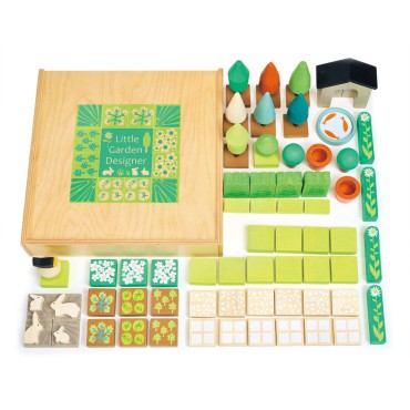 Kreatywny zestaw z drewnianymi elementami - Ogród Tender Leaf Toys - 6